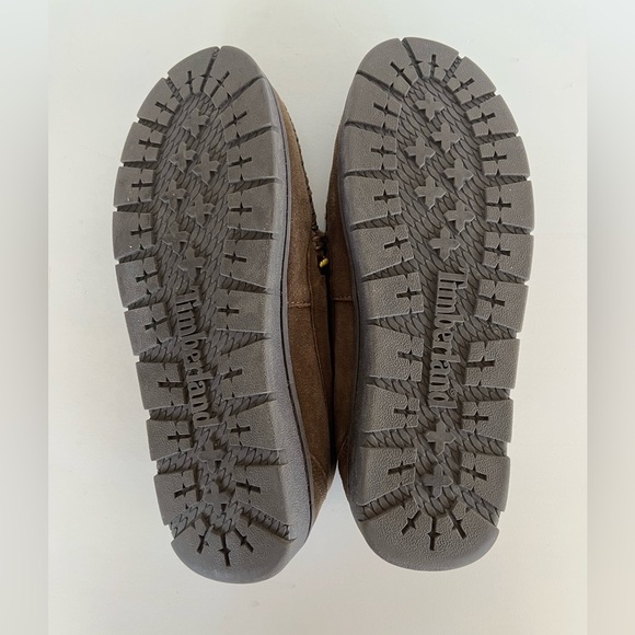 Timberland Men's Stony Ledge Flannel-Lined Moc Slipper in Dark Brown, size 7 - Picture 10 of 13